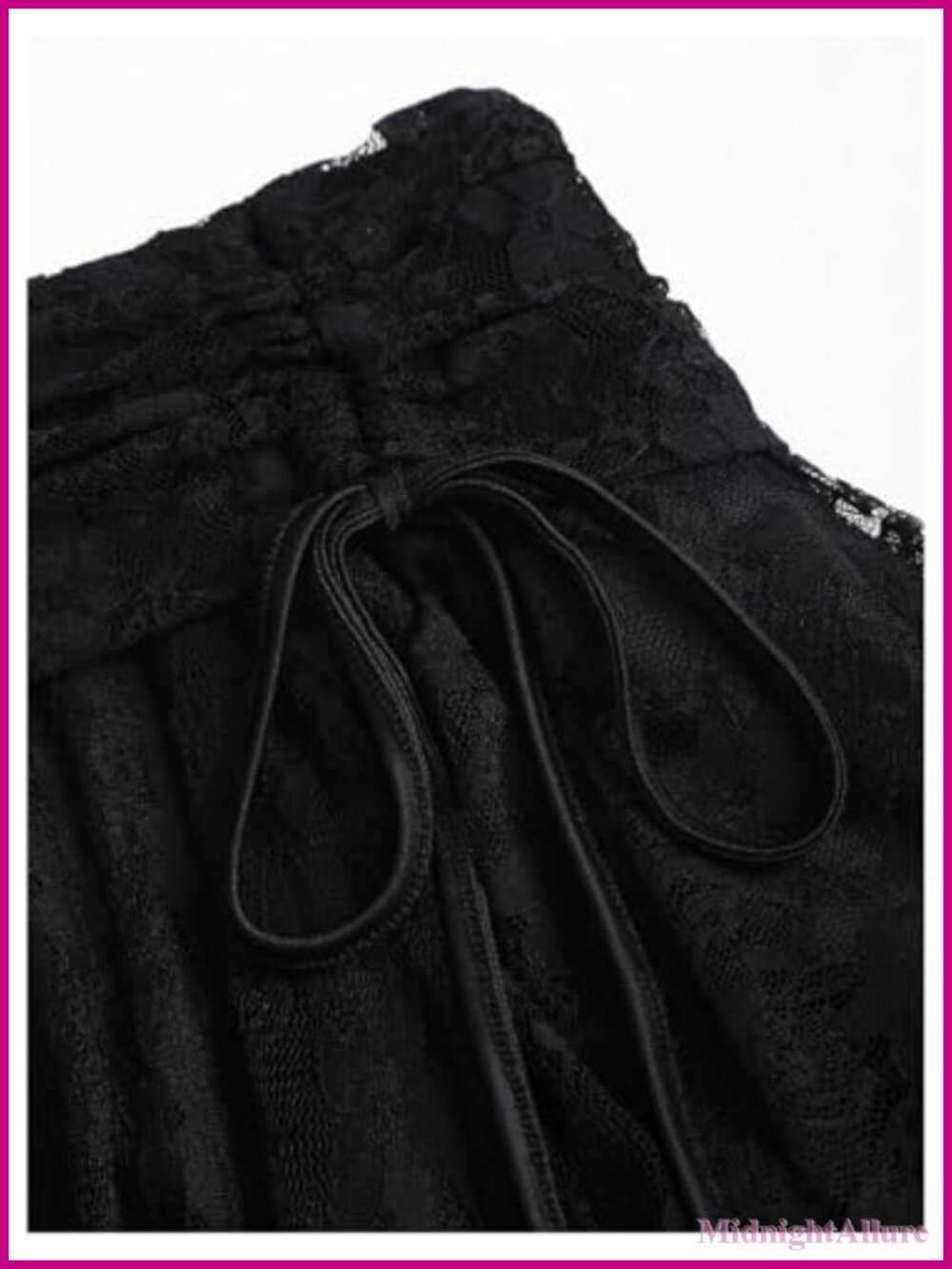 Flowy Asymmetrical Ruffle High Rise Skirt with Drawstring - Picture 4 of 5